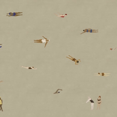 Fototapet, Swimmers, Sand, Rebel Walls - Img 2