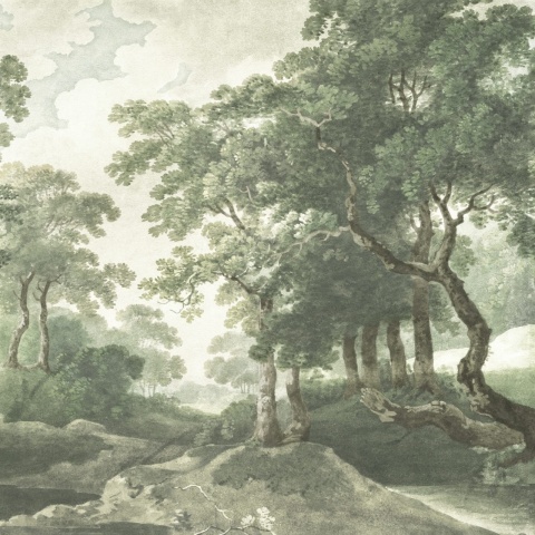 Fototapet, The Vintage Grove, Spring Green, Rebel Walls - Img 2