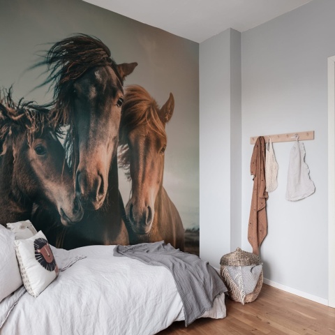 Fototapet, Three Horses, Rebel Walls