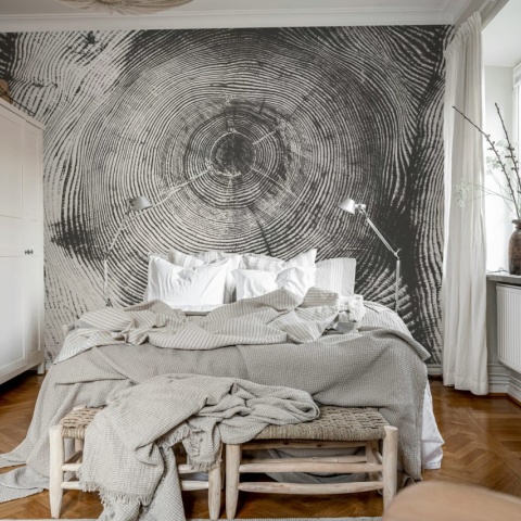 Fototapet, Tree Cut, Black, Rebel Walls - Img 3