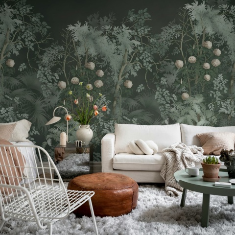 Fototapet, Tropical Bush, Night, Rebel Walls