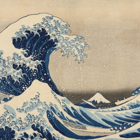 Fototapet, Under the Wave off Kanagawa by Hokusai, Rebel Walls - Img 2