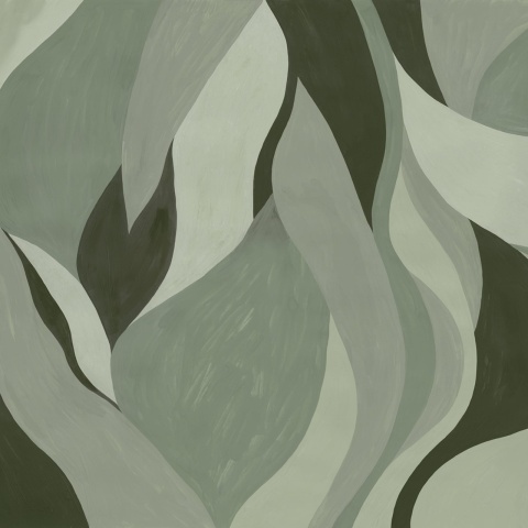 Fototapet, Velvet Flames, Green, Rebel Walls - Img 2