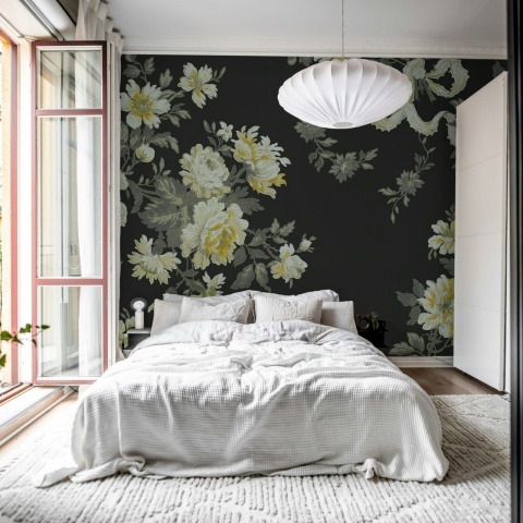 Fototapet, Vintage Bow, Black, Rebel Walls