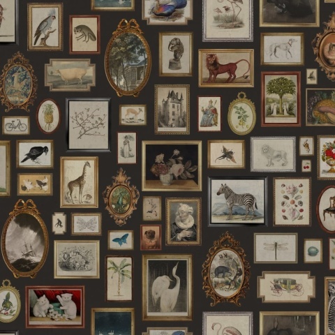 Fototapet, Vintage Frames, Black, Rebel Walls - Img 2