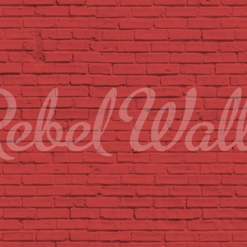 Fototapet, Wall of Bricks, Red, Rebel Walls - Img 2
