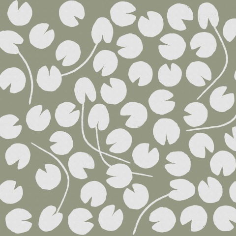 Fototapet, Water Lilies, Green, Rebel Walls - Img 2