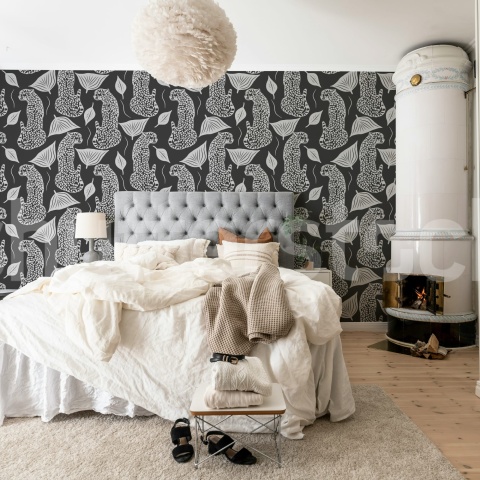 Fototapet, Whimsy Leopard, Black, Rebel Walls - Img 3