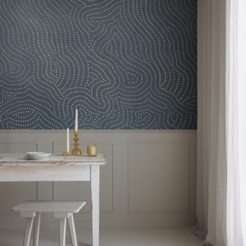 Fototapet, Wiggly Dots, Blue, Rebel Walls - Img 4