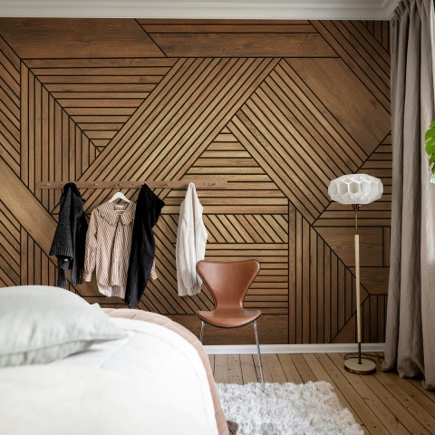 Fototapet, Wooden Art Bold, Teak, Rebel Walls - Img 3