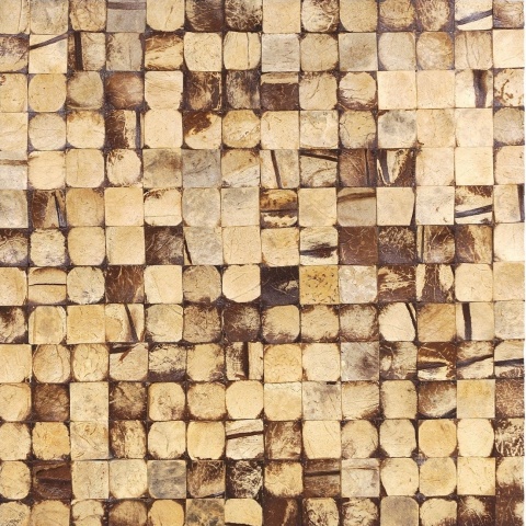 Panou decorativ 3D, Coconut, Bagonjong Natural, 6 placi 42x42cm, 1.05 mp - Img 8