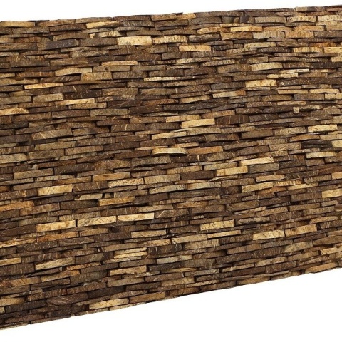 Panou decorativ 3D, Coconut, Omo Niha Natural, 12 placi 42x21cm, 1.05 mp - Img 3