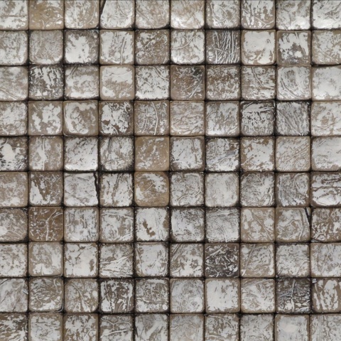 Panou decorativ 3D, Coconut, Tongkonan White Wash, 6 placi 42x42cm, 1.05 mp - Img 3