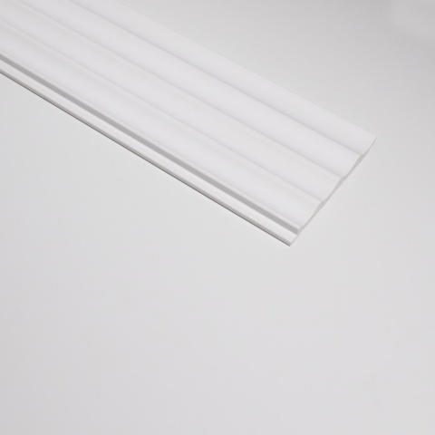 Panou riflaj decorativ 3D Onda, Alb, 12x1.3x270 cm - Img 3