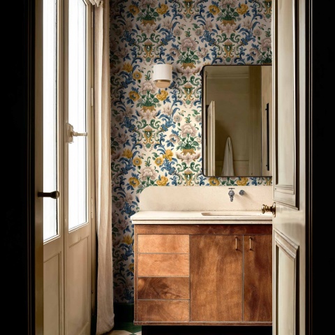 Tapet Aranjuez Damask, Sapphire, Coordonne, 5mp / rola