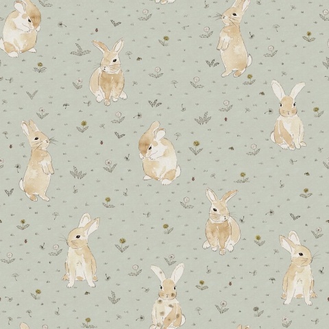 Tapet Bunny Field, Mint, Rebel Walls - Img 2