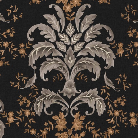 Tapet French Damask, Onyx, Coordonne, 5mp / rola - Img 2