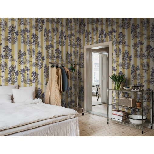 Tapet Happy Toile, Mustard, Rebel Walls