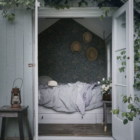 Tapet lavabil, Linnea Midnight Blue, Sandberg, 5.3mp / rola - Img 3