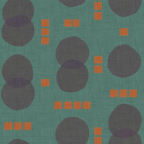 Tapet lavabil Rebel Dots, Turquoise, TresTintas 5mp / rola - Img 2
