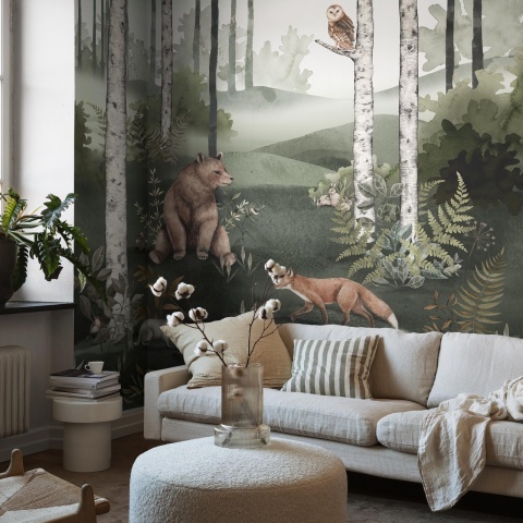 Tapet lavabil, Wild Forest Mural 6943, 1.3mp / rola - Img 8