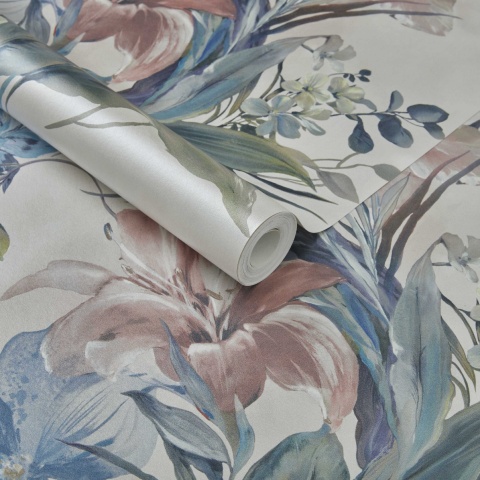 Tapet, Lilliana, Cream Luxury Floral, 1838 Wallcoverings, 5.3mp / rola - Img 2