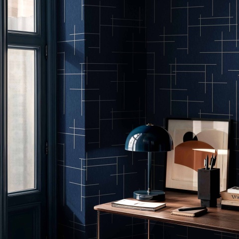 Tapet Monoclinic, Ultramarine, Coordonne, 5mp / rola