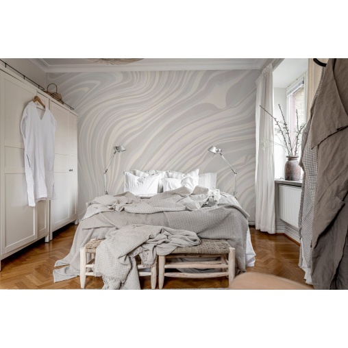 Tapet Multi Layers, White, Rebel Walls