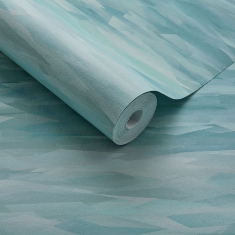 Tapet, Prism, Mineral Green Luxury Geometric, 1838 Wallcoverings, 5.3mp / rola - Img 2