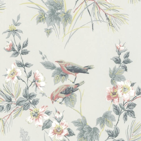 Tapet, Rosemore, Grey Luxury Bird, 1838 Wallcoverings, 5.3mp / rola - Img 2