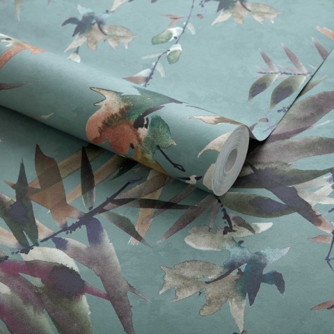 Tapet, Serenity, Indigo Blue Luxury Tree, 1838 Wallcoverings, 7mp / rola - Img 2
