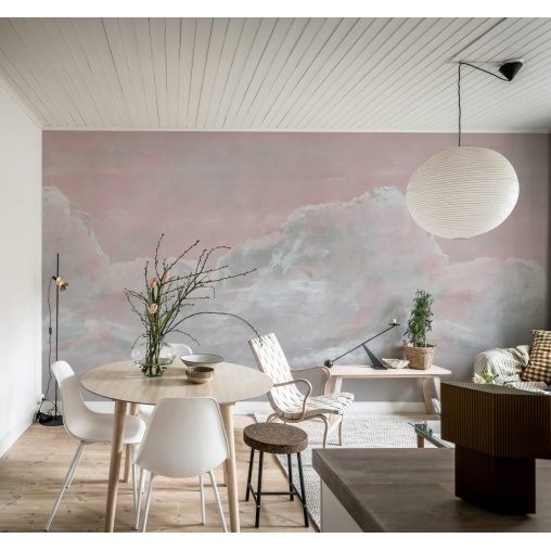 Tapet Up in the Clouds, Pink, Rebel Walls