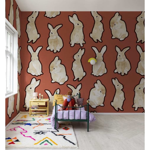 Tapet Year of the Bunny, Red, Rebel Walls