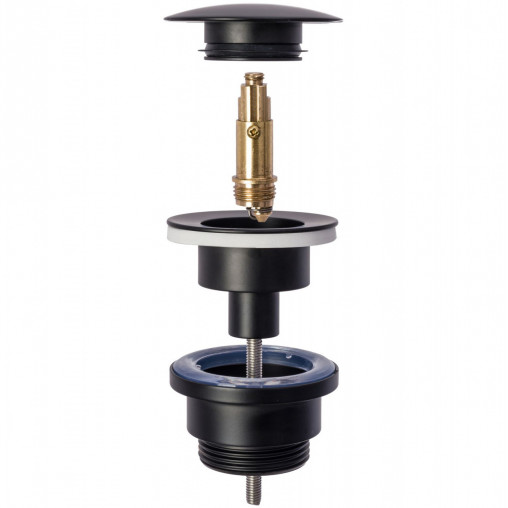 Ventil lavoar Click-Clack universal negru periat Rea Old - Img 3