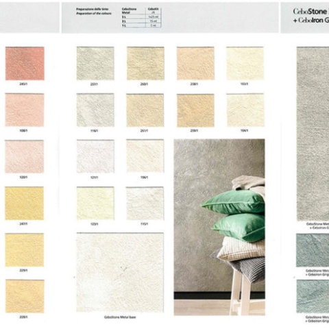 Vopsea decorativa pentru interior, efect CeboStone Metal, efect metalic - Img 4