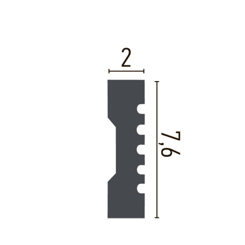 Brau decorativ din poliuretan CR779 - 7.6x2x244 cm - Img 2