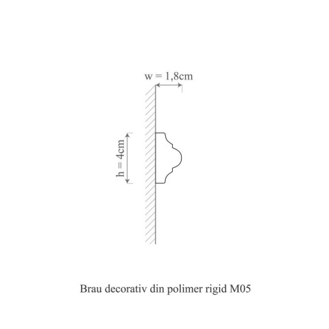 Brau polimer rigid, Allegria, M5 - 4x1.8x200 cm - Img 2