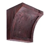 Consola decorativa din poliuretan, rosu, modern, ED026R - 12x12x18 cm