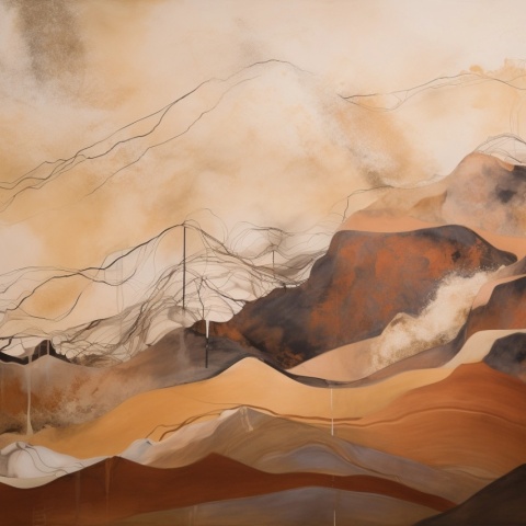 Fototapet Abstract Beige Naturel Ocre Rêve BNO200