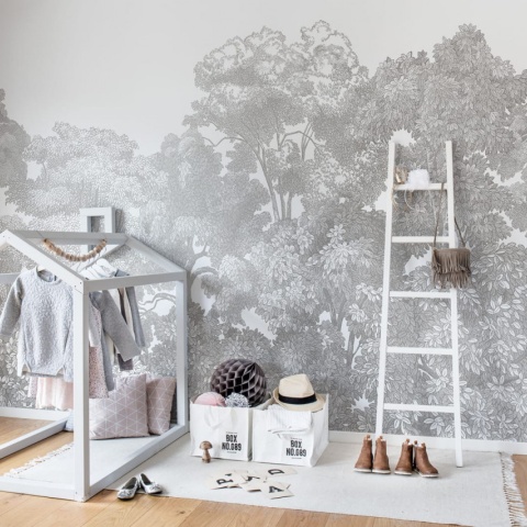 Fototapet, Bellewood, Grey Toile, Rebel Walls - Img 7