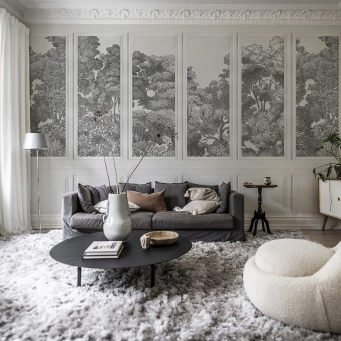 Fototapet, Bellewood Panels, Graphite, Rebel Walls