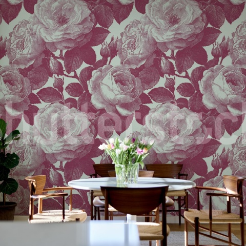 Fototapet, Bold Roses, Pink, Rebel Walls