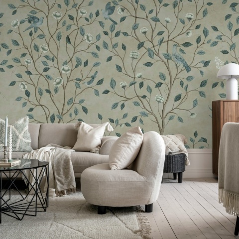 Fototapet, Chinoiserie Dream, Blue, Rebel Walls