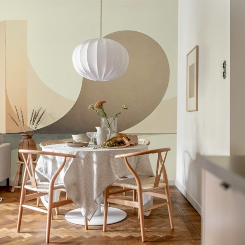 Fototapet, Circle Landscape, Beige, Rebel Walls - Img 3