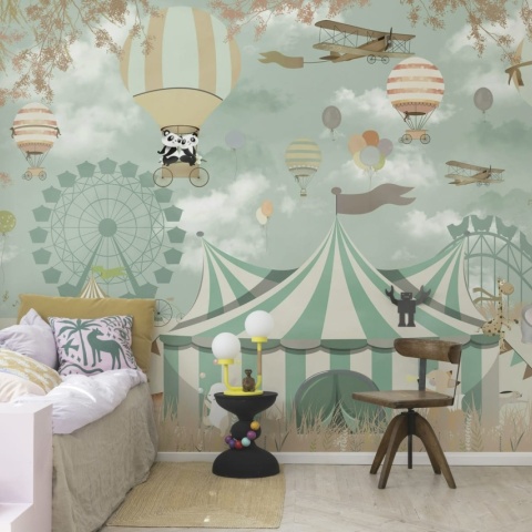 Fototapet, Circus Town, Pastel, Rebel Walls - Img 4