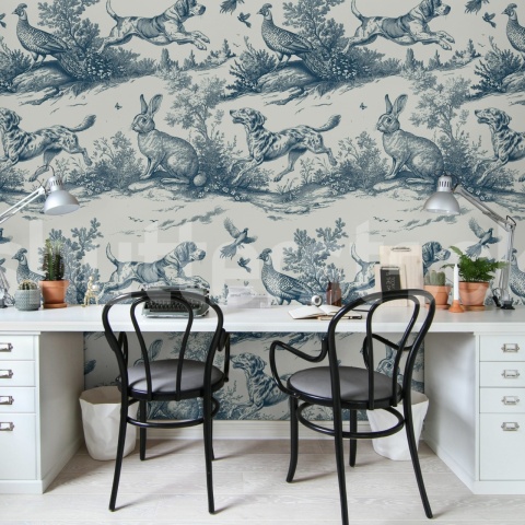 Fototapet, Countryside Tales, Oxford Blue, Rebel Walls