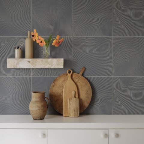 Fototapet, Craft Tiles, Light Blue, Rebel Walls - Img 4