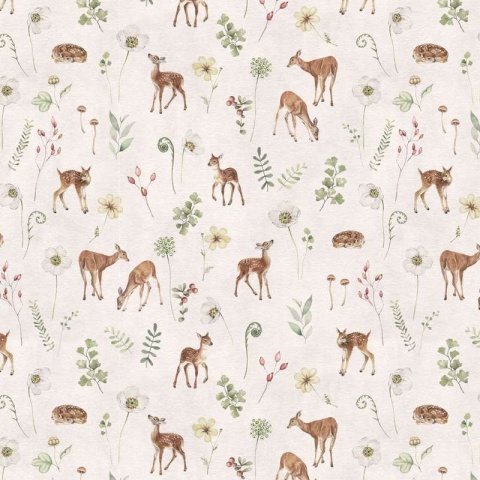 Fototapet Dancing Deer - White, Kikki Belle - Img 2