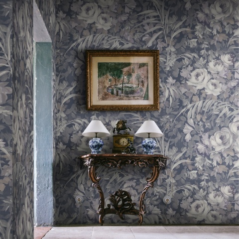 Fototapet, Dazzling Foliage, Blue, Rebel Walls - Img 3