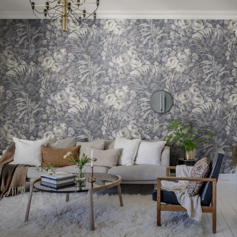 Fototapet, Dazzling Foliage, Blue, Rebel Walls - Img 5